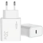 Ansmann Home Charger HC130PD baltas namų USB įkroviklis, 1x USB-C, PPS, PD, Quick Charge, 30 W