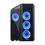 Chieftec Scorpion 3 GL-03B-OP Midi Tower dėžė, ATX/MicroATX/Mini-ITX, juoda, RGB, stikliniai skydeliai