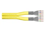 DIGITUS montažinis kabelis - Cat 7a - S/FTP - AWG 22/1 dupleksas - 100m - Geltonas