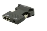 MicroConnect HDMIVGAAUDIOB lyties keitiklis VGA (D-Sub) į HDMI + garsas, juodas