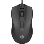 HP Wired Mouse 105, ambidekstrinė, optinė, USB-A, 1600 DPI, juoda