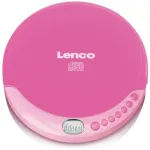 Ne&scaron;iojamas CD grotuvas Lenco CD-011 Rožinis