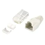 RJ45 ki&scaron;tukų rinkinys LogiLink MP0021 pilkas permatomas