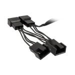 Kolink 1-to-4 PWM 35 cm ventiliatorių skirstytuvas, 4-pin PWM į 4&times;4-pin PWM + SATA