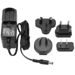 StarTech.com SVA5N3NEUA pakaitinis nuolatinės srovės maitinimo adapteris, 5 V 3 A, 100&ndash;240 V AC, N tipo cilindrinė jungtis, NA/JP/EU/UK/AU ki&scaron;tukai