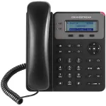 DECT telefonas Grandstream GXP1610 &mdash; juodas, LCD 132&times;48 px, ausinės (RJ-9), 1 ragelis, telefonų knyga 500, garsiakalbis