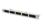 DIGITUS CAT 3 ISDN skirstomasis skydas, neekranuotas, 50 prievadų RJ45, 8P4C, LSA, 1U, montuojamas į stelažą, spalva pilka RAL 7035