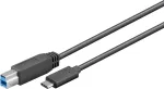 Wentronic Goobay USB 3.0 SuperSpeed laidas > USB-C&trade;, 1 m - USB 3.0 ki&scaron;tukas (B tipo) > USB-C ki&scaron;tukas (67986)