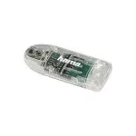 Hama 91092 USB 2.0 8 viename kortelių skaitytuvas (MMC, SD, miniSD, microSD, MMCplus, SDHC), skaidrus