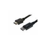 Vaizdo kabelio adapteris Helos 118779 5 m DisplayPort HDMI juodas
