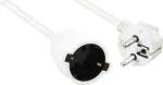 Prailginimo laidas Helos 262878 CEE 7/7 (ki&scaron;tukas kampu) į CEE 7/7 (lizdas tiesus) 250V 16A 10m baltas