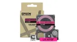 Juostelė etiketėms Epson LK-4PBF juoda ant rožinės, terminė perdavimo, 1,2 cm