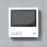 Siedle BVPC 850-0 W 17,8 cm (7 colių) jutiklinis vidaus monitorius baltas 20-30 V AC/DC