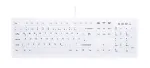 Belaidė RF klaviatūra Active Key AK-C8100 &ndash; Pilno dydžio 105 klavi&scaron;ų, biuro, balta, voki&scaron;kas i&scaron;dėstymas