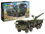 Plastikinis modelio rinkinys REVELL Man 10T Milgl 8x8 sunkvežimis 1/35 mastelis