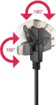 Goobay 61289 HDMI 2.0 laidas 3 m, 18 Gbit/s, ARC, juodas