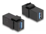 DeLOCK Keystone modulis USB 3.0 A lizdas &ndash; A lizdas juodas 1:1