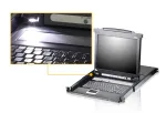 ATEN CL5708M KVM jungiklis, 8 prievadų, LCD 17 inch, VGA, USB/PS2, 1U, juodas