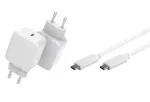 CoreParts MBXUSB-AC0013 universalus greitojo įkrovimo maitinimo adapteris, balta spalva