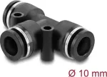 Pneumatinis T formos jungiamasis elementas DeLOCK 60750, 10 mm, su dviem tvirtinimo angomis