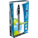 Paper Mate Flexgrip Ultra - Clip - Clip-on-Einziehkugelschreiber - Schwarz - 12 St&uuml;ck(e) - Medium