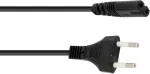 Maitinimo laidas Omnitronic 1,5 m, IEC C13 &ndash; Schuko, juodas