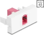 Patch panel modulis DELOCK 90895 &ndash; SC Simplex skaidulų adapteris, violetinis/baltas