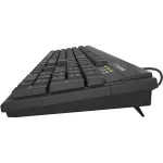 KeySonic KSK-8008U-IP klaviatūra, atspari vandeniui, USB, juoda, skirta namams/biurui