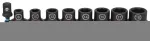 MAKITA 1/2 colio smūginių nasadų rinkinys 9 vnt. 8-18 mm