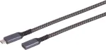 S-Conn 14-74003 USB laidas 0,5 m USB 3.2 Gen 2 (3.1 Gen 2) USB C juodas - baltas (14-74003)