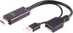 Adapteris HDMI A į DisplayPort ShiverPeaks 4K 60Hz 20cm kabelinis keitiklis
