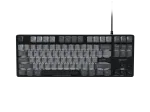 NATEC Fury Gaming klaviatūra Kanabo K2 US balta foninė mechaninė juoda-pilka
