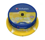 Verbatim DVD+RW Matt Silver 4.7 GB 25 vnt.