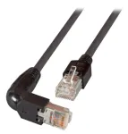 Tinklo kabelis EFB Elektronik K0993.1 RJ-45 Cat5e 1 m Juodas