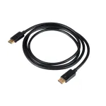 Akyga AK-AV-10 DisplayPort kabelis, ki&scaron;tukas&ndash;ki&scaron;tukas, auksuoti ki&scaron;tukai, 1,8 m, juodas