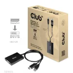 Club 3D CAC-1010-A aktyvusis DisplayPort &ndash; Dual Link DVI-D adapteris, DisplayPort 1.2a, USB maitinimas, HDCP OFF, 0,6 m, juodas