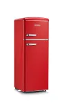 &Scaron;aldytuvas su &scaron;aldikliu SEVERIN RKG 8930 Retro Red, 208 L, energijos klasė E