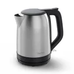 TEFAL KO5S0DE Subito Electric Kettle, Stainless Steel/Black, 2400 W, 1.7 L
