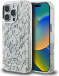 Karl Lagerfeld IML Karl ScriptPattern MagSafe Case, skirtas Apple iPhone 16 Pro, balta