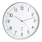 TFA 60.3514 White/Silver Analogue Radio Controlled Wall Clock