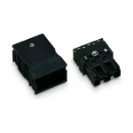 WAGO 770-113 Ki&scaron;tukinis jungiklis, tiesus, 2 polių, 250 V, juodas, WINSTA MINI