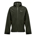 Salewa Puez Aqua 4 PTX 2.5L Rain Jacket - Dark Olive (Size S)