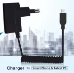 MicroUSB kabelis įkrovimui ir duomenų perdavimui, juodas, 1 m, USB 2.0