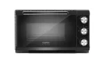 Caso TO 20 Design-Oven elektrinė kompakti&scaron;ka orkaitė, 20 l, 1500 W, konvekcija, ie&scaron;mas, laikmatis, iki 230 &deg;C, juodos spalvos