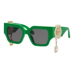 Philipp Plein moteri&scaron;ki akiniai nuo saulės SPP103S510D80 juodi pilkas gradientas 51mm