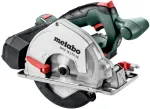Metabo MKS 18 LTX 58 akumuliatorinis rankinis diskinis pjūklas metalui, 165 mm, be akumuliatoriaus, MetaBOX 340