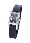 SOL Woman 10011/4 Quartz Analog Watch 23mm Stainless Steel Case Black Leather Strap