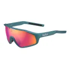 Bolle BS010009 Unisex Sportiniai Akiniai nuo Saulės &ndash; Juodas Nailono Rėmas, Pilki Polikarbonatiniai Lę&scaron;iai, UV400 Apsauga