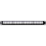 NETRACK 104-20 24-Port Keystone Patch Panel 1U 19-inch Black