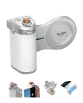 TELESIN MagSafe Pilot Bluetooth Grip su 3200 mAh baterija, skirtas iPhone &ndash; balta spalva